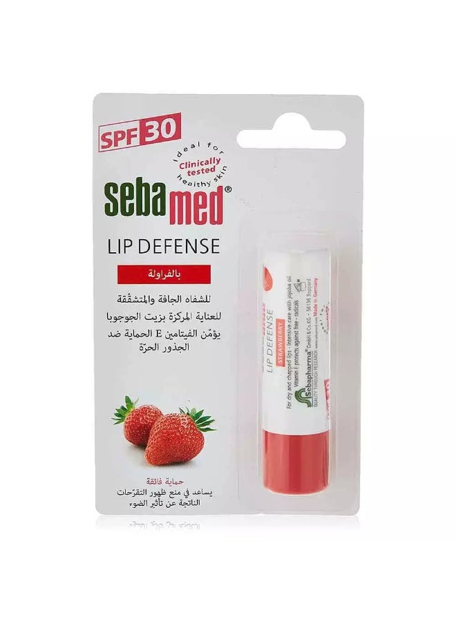 Sebamed سيباميد واقي شمس للشفاه بنكهة الفراولة SPF30، 4.8 جرام - Image 1
