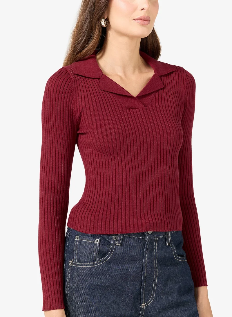 Ella  Fiited Polo Sweater for Women | Best Price UAE
