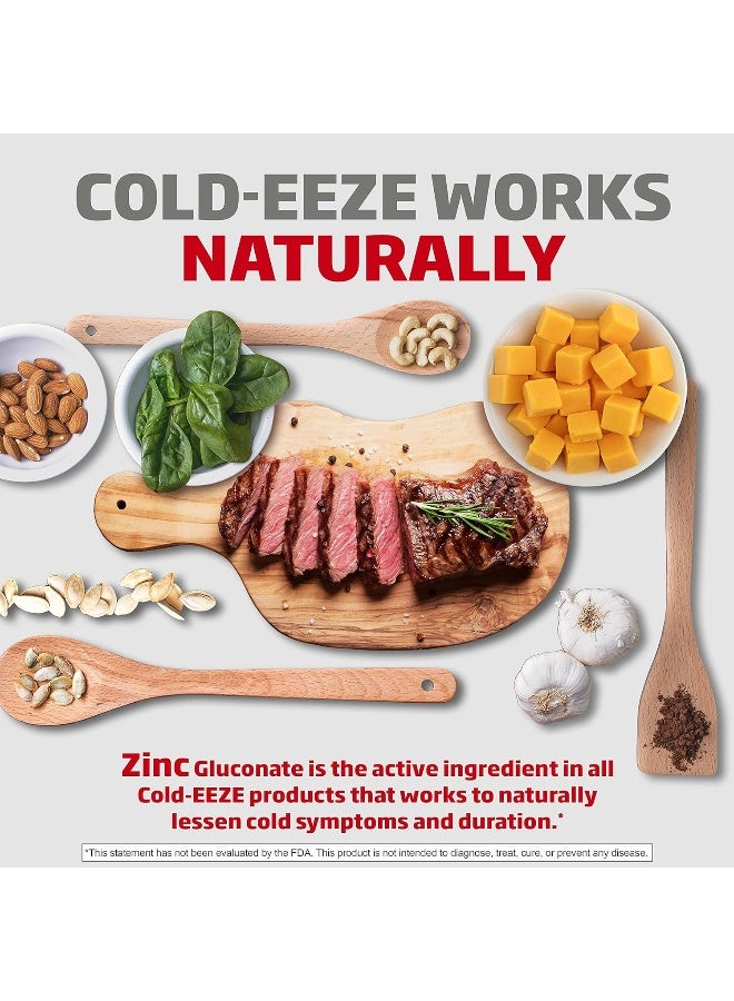 Cold-EEZE Natural Cherry Zinc Lozenges, Homeopathic Cold Remedy, Reduces Duration of the Common Cold, Sore Throat, Cough, Congestion and Post Nasal Drip, 25 Count - Image 4