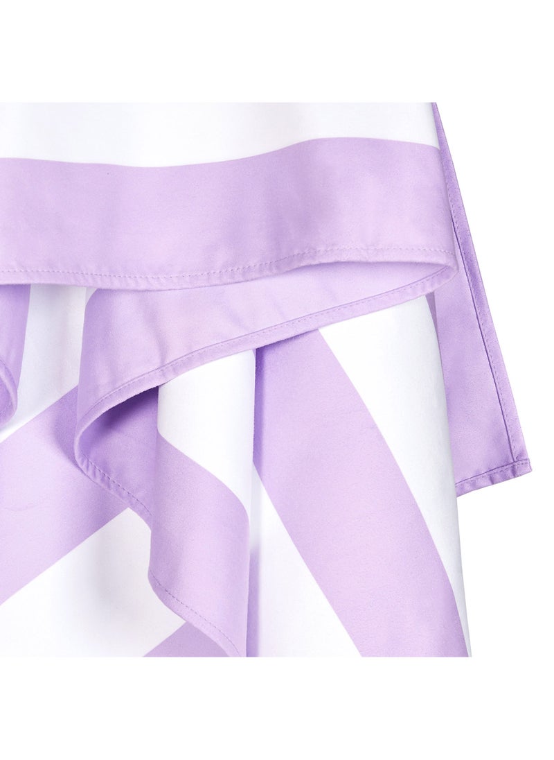 Dock & Bay Dock & Bay Beach Towel, Super Absorbent, Quick Dry, Sand Free, Compact & Lightweight, 100% Recycled Materials, Includes bag - Large (160x90cm) - LOMBOK LILAC  - Image 2