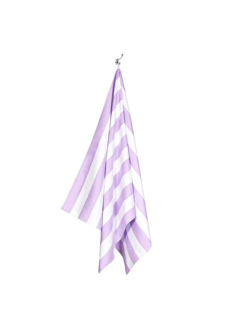 Dock & Bay Dock & Bay Beach Towel, Super Absorbent, Quick Dry, Sand Free, Compact & Lightweight, 100% Recycled Materials, Includes bag - Large (160x90cm) - LOMBOK LILAC  - Image 3