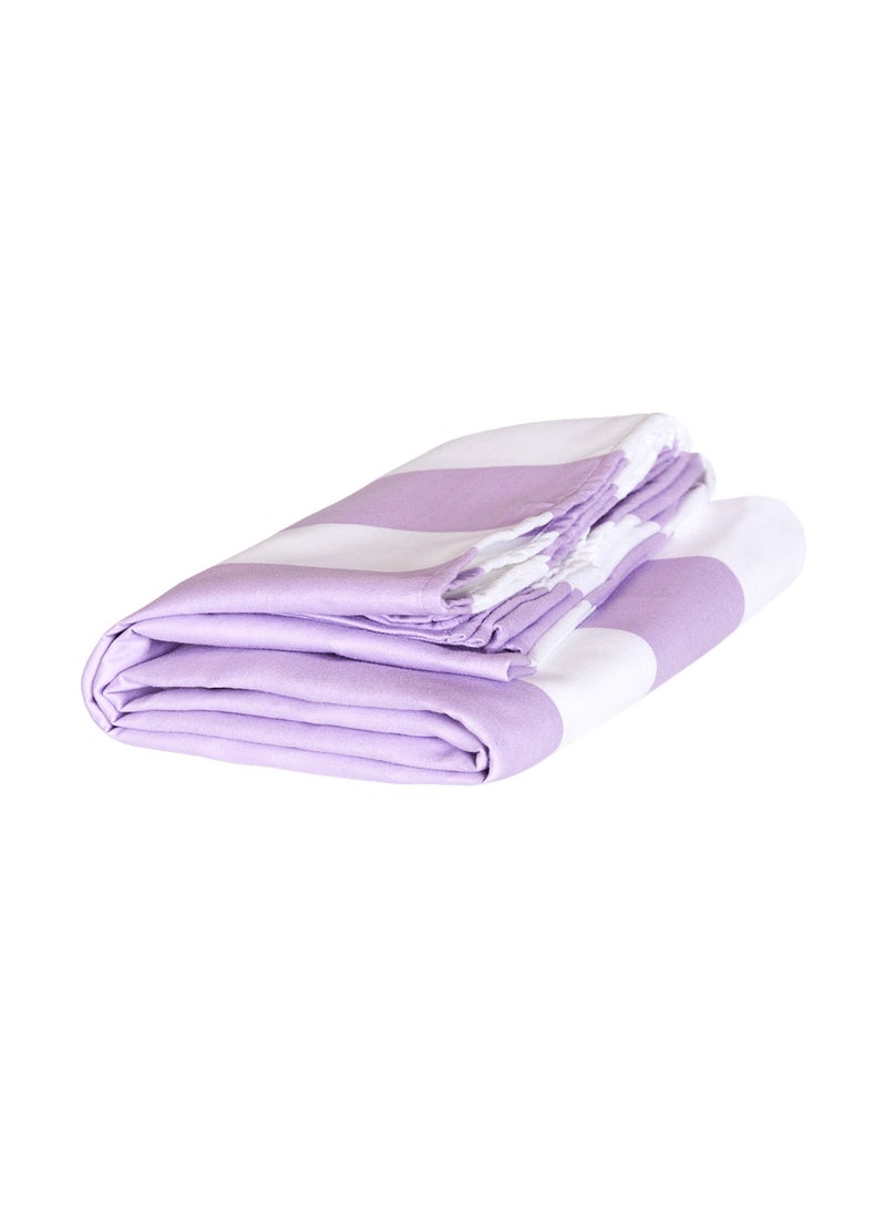 Dock & Bay Dock & Bay Beach Towel, Super Absorbent, Quick Dry, Sand Free, Compact & Lightweight, 100% Recycled Materials, Includes bag - Large (160x90cm) - LOMBOK LILAC  - Image 4