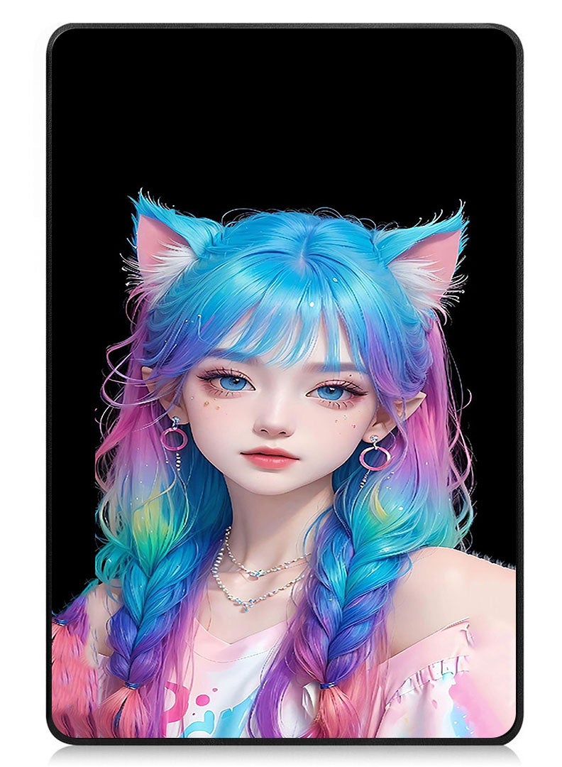 Theodor Protective Flip Case For Huawei MatePad SE 11 (2024) With Trifold Stand Auto Wake Sleep Shockproof Cover Girl 1 - Image 1