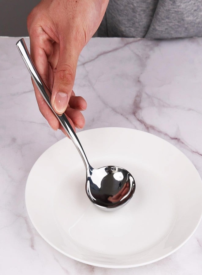Tyminin 4 Pieces Stainless Steel Ladle, Small Soup Gravy Soup Spoon - Image 5