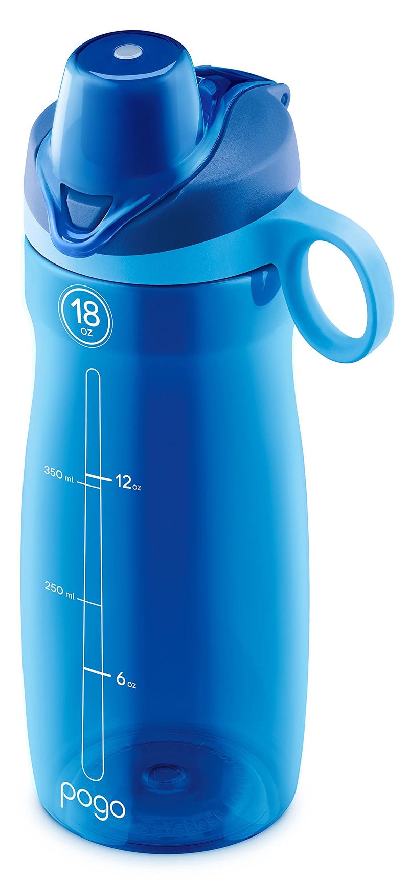 Pogo BPA-Free Tritan Plastic Water Bottle with Chug Lid, 18 Oz, Blue - Image 5