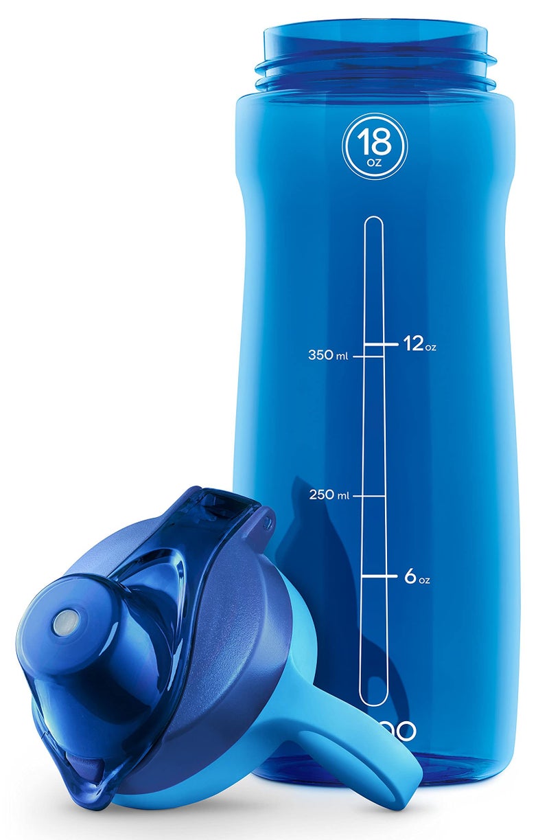 Pogo BPA-Free Tritan Plastic Water Bottle with Chug Lid, 18 Oz, Blue - Image 4
