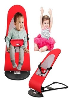 Red Baby Newborn Infant Bouncing Chair Rocking Seat Safety Bouncer Balance Soft