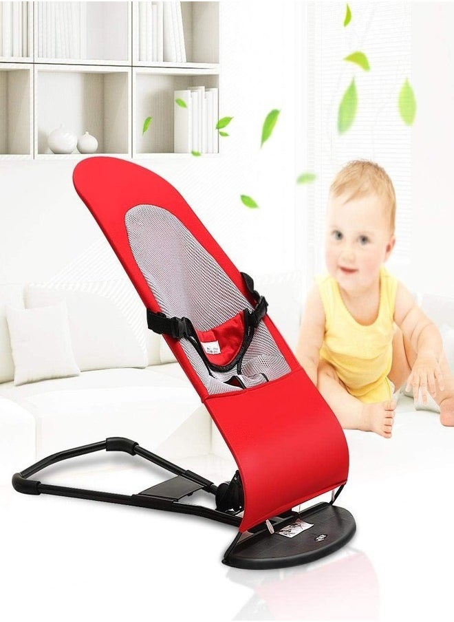 Generic - Red Baby Newborn Infant Bouncing Chair Rocking Seat Safety Bouncer Balance Soft - Image 1