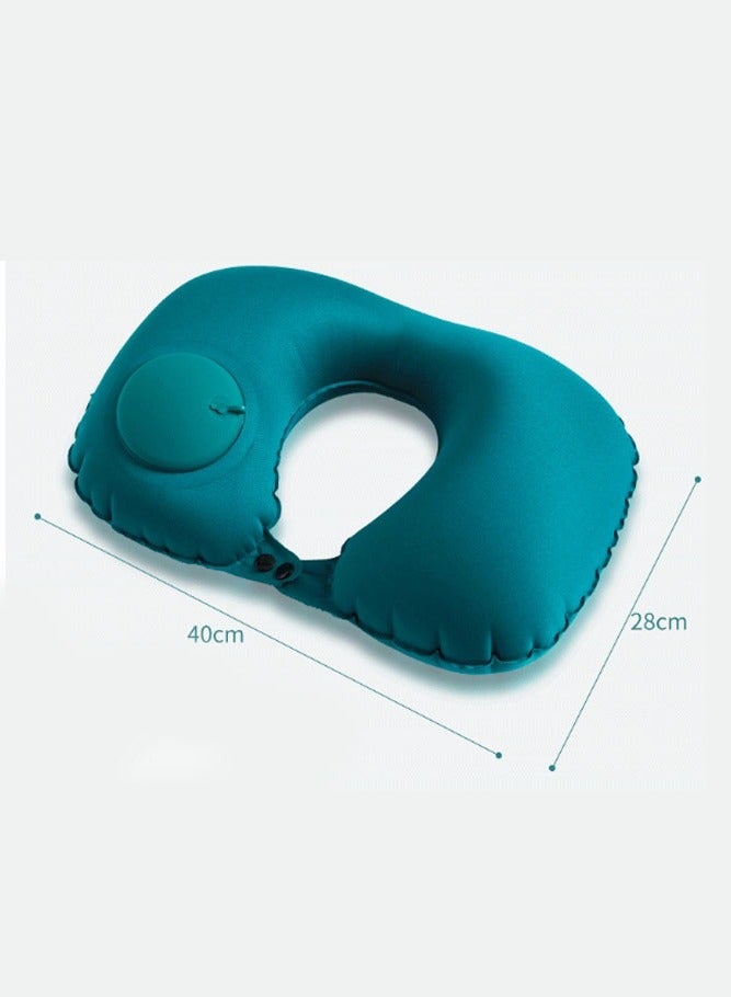INSENSE Compression type inflatable U-air aircraft pillow neck pillow, travel pillow, office pillow, creative portable neck protection U-pillow  - Image 1