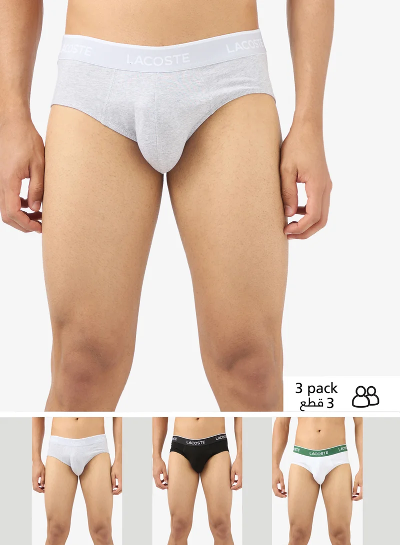 LACOSTE 3 pack stretch briefs