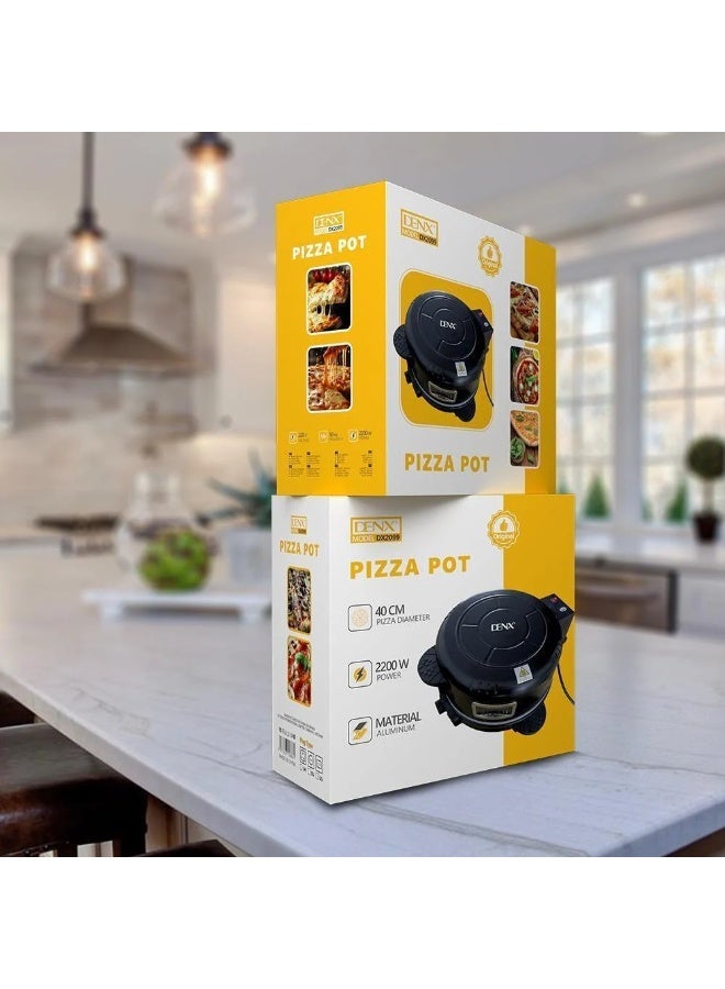 Denx Home Bread Maker Electric Pizza Maker | 40cm Home Pizza Oven, 2200W DX2099 - Image 3