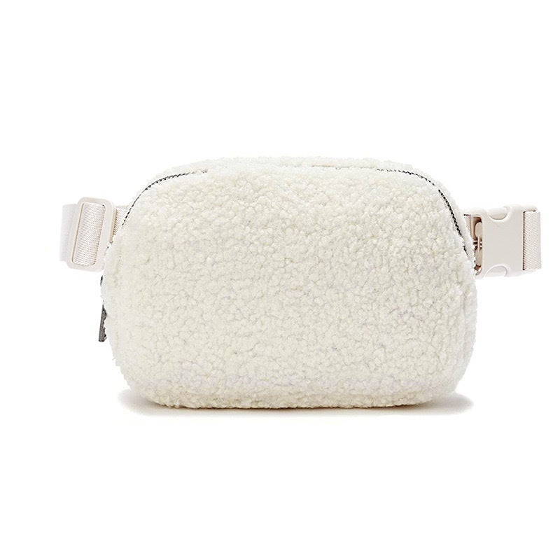 Lulu Same Style Waist Bag Sports Chest Bag Outdoor Little Girl Bag Lambswool Casual Messenger Bag Lulu Waist Bag - Image 1