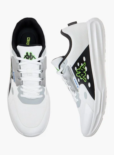 Kappa Men's Logo Print Sports Shoes with Lace-Up Closure