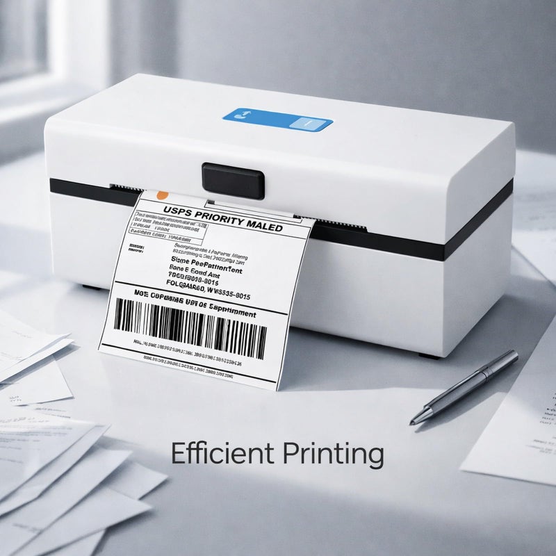 Thermal Label Printer 112mm Paper Width USB Bluetooth 220mm Per Second Shipping Retail - Image 3