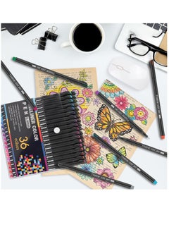 Beauenty Fineliner Pens Set, 36 Colour Fine Tip Point Pens - 0.4mm Drawing Pens, No Bleed Fine Line Pen Perfect for Sketching, Drawing, and Writing - Ideal for Artists, Students, and Journaling  - Image 3