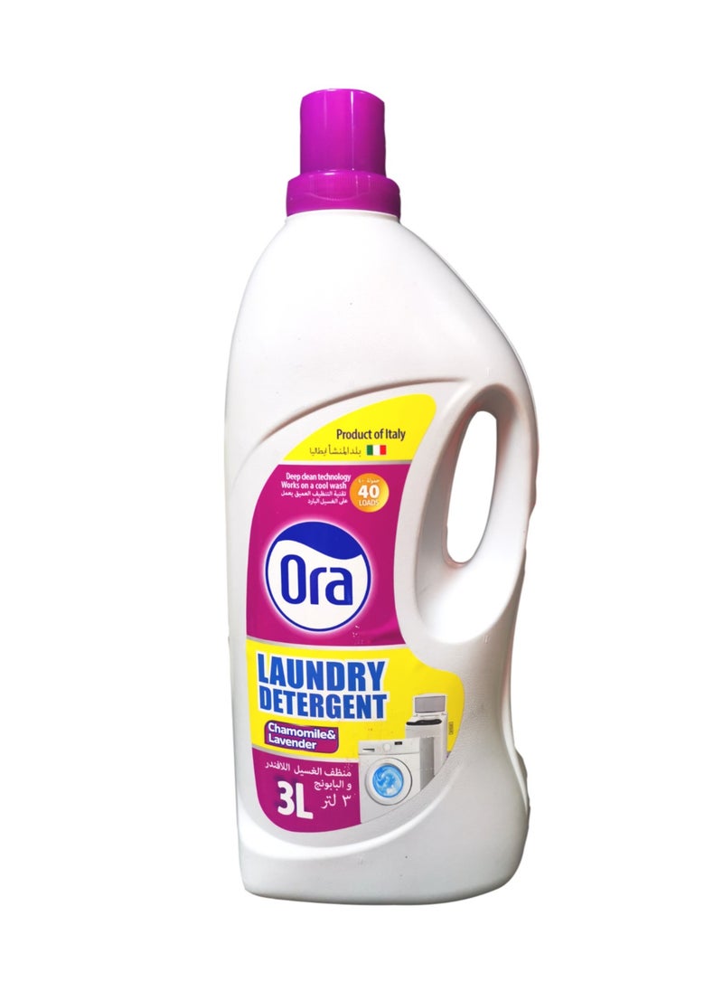 ORA Laundry Detergent Chamomile And Lavender 3L 