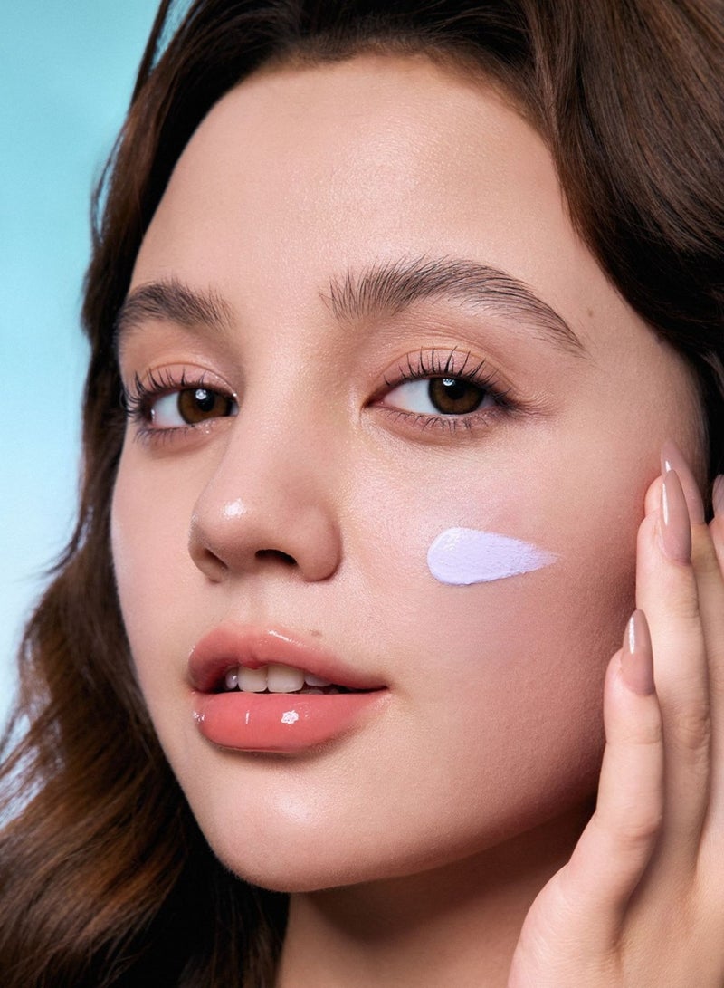 Flower Knows Shell’s Jewel Radiance Primer - Color-Correcting u0026 Hydrating Face Base - 02 Pure Lavender (Brightening Base for Dull Skin) - Image 2
