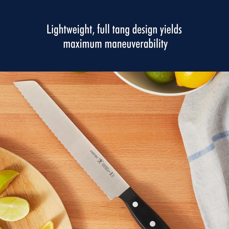 HENCKELS Statement Razor-Sharp 8-inch Bread Knife, Cake Knife, German Engineered Informed by 100+ Years of Mastery, Black - Image 5