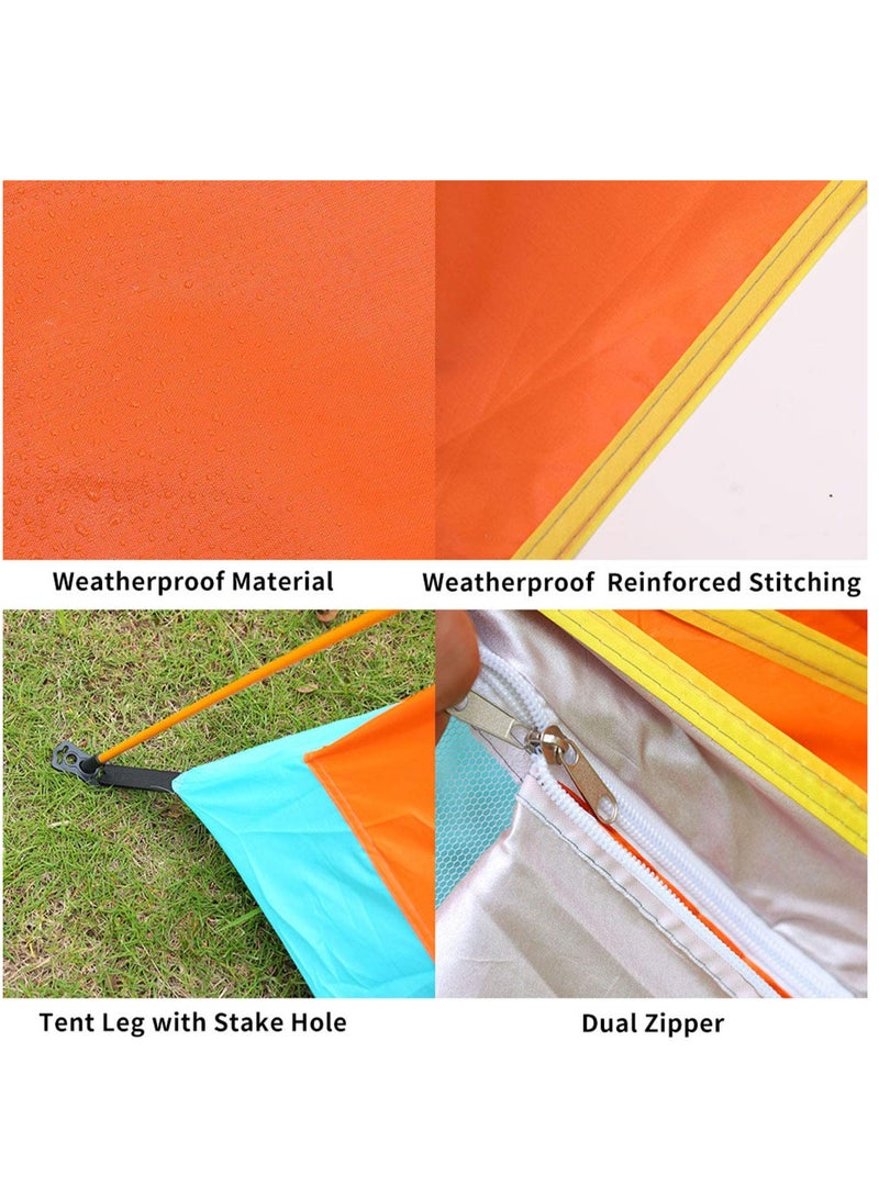 جو تو كامبس خيمة تخييم أوتوماتيكية 4 أشخاص (200 × 150 × 110) سم، خيمة قبة منبثقة فورية، محمولة مقاومة للرياح خفيفة الوزن للعائلة وحقيبة الظهر والصيد والتنزه في الهواء الطلق وخيمة الشاطئ وخيمة النزهة - متعددة الأل - Image 4