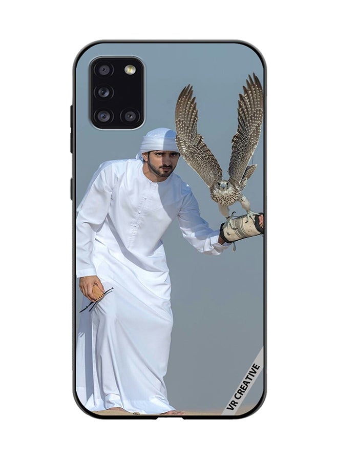 VR CREATIVE Protective Case Cover For Samsung Galaxy A31 Sheikh Hamdan Flying Eagle Design Multicolour - Image 1