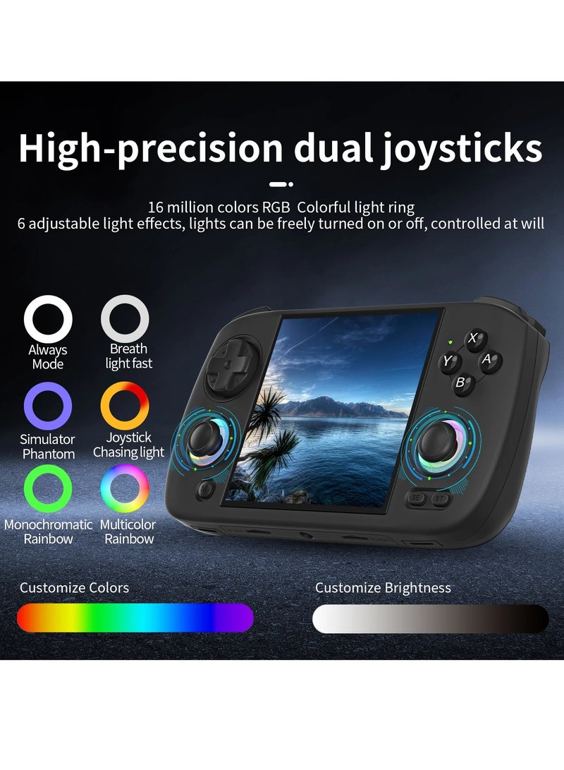 ANBERNIC  RG CubeXX Retro Handheld Game Console 3.95 Inch IPS Screen Linux System Built In 128G TF Card 5056 Games Support HDMI TV Output 5G WiFi Bluetooth 4.2 (Beige) - Image 4