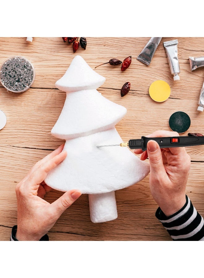 والالا طقم قاطع رغوة كهربائي محمول بقوة 24 وات مزود بـ 5 رؤوس مستقيمة وقوس واحد قابل للتعديل لدرجة الحرارة وقلم قطع رغوة محمول وقاطع سلك ساخن وأداة قطع من البوليسترين ونقش - Image 2