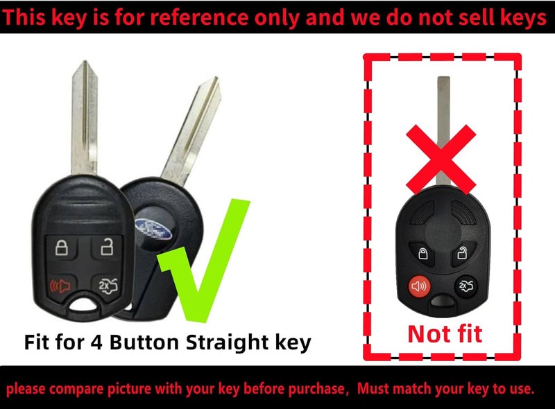 REPROTECTING Silicone Rubber Key Fob Cover for Ford Vehicles - Image 3