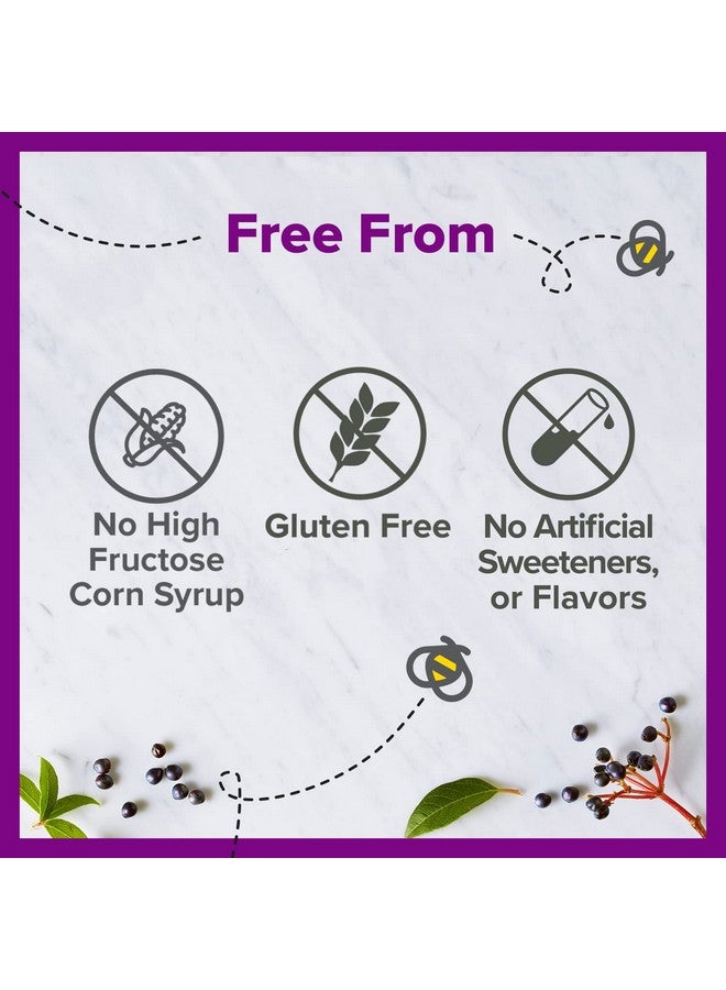 Zarbee's Liquid Daily Immune Support High Concentrate Liquid With Real Elderberry Vitamin C & Zinc Black Elderberry Flavor For Daytime Use 8 Fl Oz - Image 5