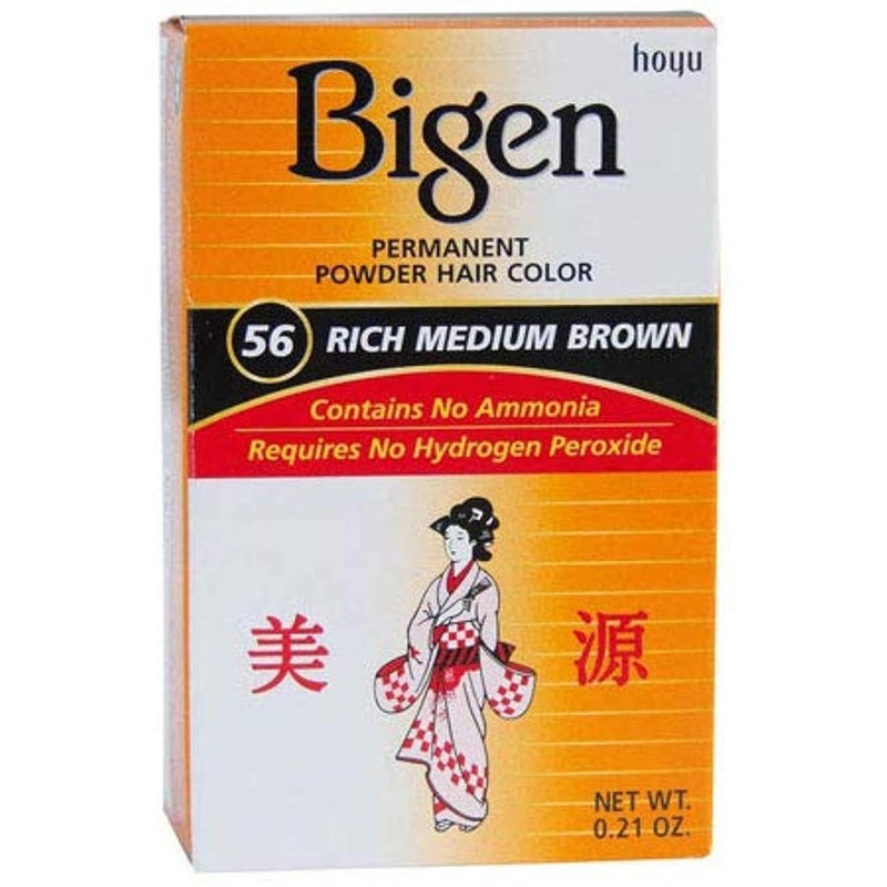 Bigen Hair Color Powder #56 Rich Medium Brown - 1 pc,(Hoyu) - Image 1