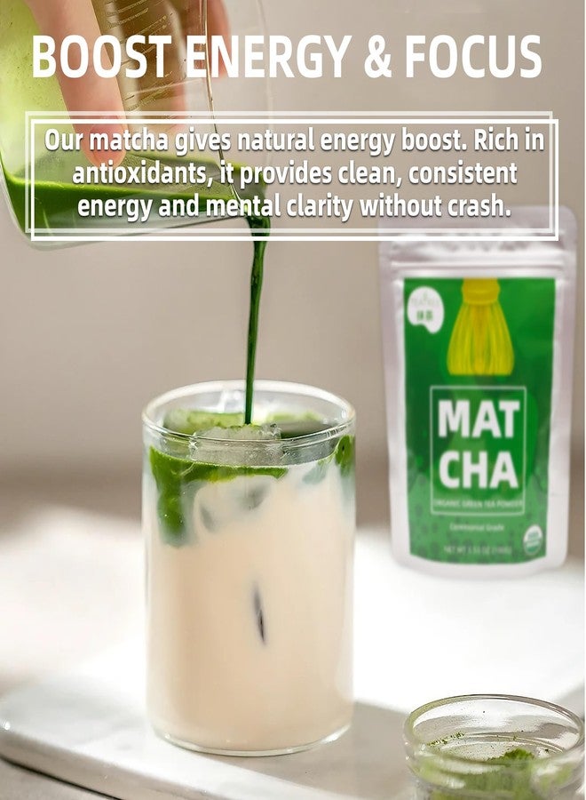 Teatree Ceremonial Grade Matcha (100g / 3.53oz), Organic Matcha Green Tea Powder, 100% Natural Pure Matcha for Lattes, Smoothies & Baking - Image 2