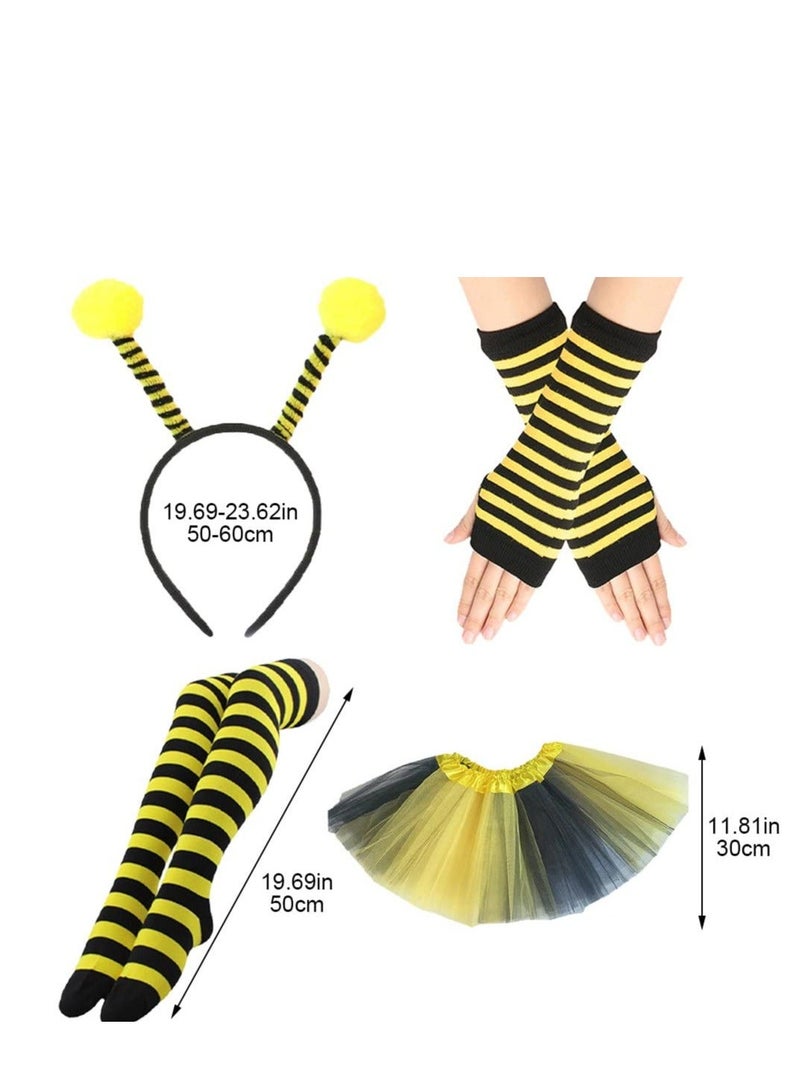 Bee Costume Set, Bee Costume Accessories Set, for Cosplay Party Costume, Bee Tutu Costume for Adults, for Cosplay Party Costume, L Size - Image 3