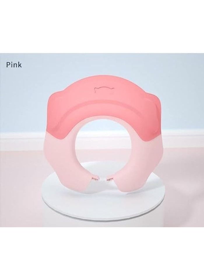 Generic - Baby Shower Cap Adjustable Bath Cap Soft Baby Toddler Protective Cap Waterproof Shampoo Cap Bath Cap Protect Infant Eyes Cover Ears (Pink) - Image 1