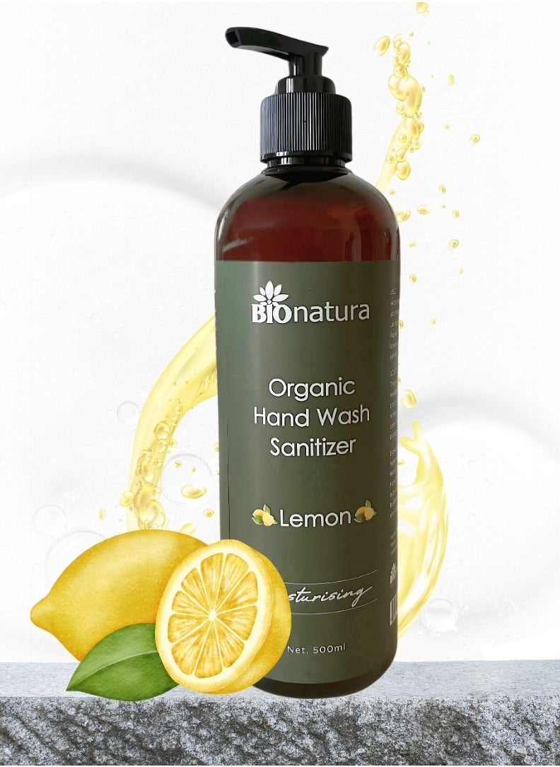 BioNatura - BioNatura Organic Hand soap 500ml; Made from OIlive and coconut oil with lemon essential oil and Glycerine - Image 1