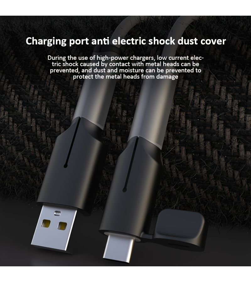 Grey Cable Protection Cover Anti Breakage Charging Wire Winder for Apple 20W 18W Data Cords Connector Case - Image 3