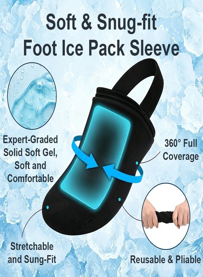 HANNEA® Hot and Cold Therapy Foot Wrap Gel Ice Pack, Reusable Adjustable Foot Pain Relief Wrap with Hook and Loop Heel Strap, Forefoot Ice Pack for Plantar Fasciitis Heel Spurs Arthritis - Image 3