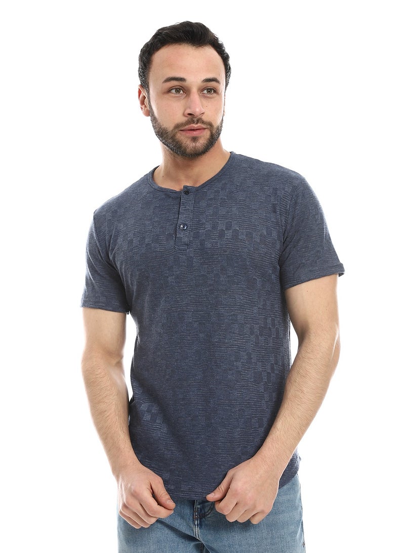 Caesar Mens T- Shirt With Half Sleeves And Round Neck - Image 1
