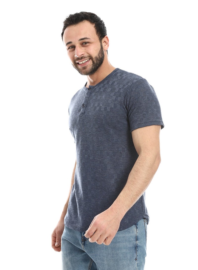 Caesar Mens T- Shirt With Half Sleeves And Round Neck - Image 2