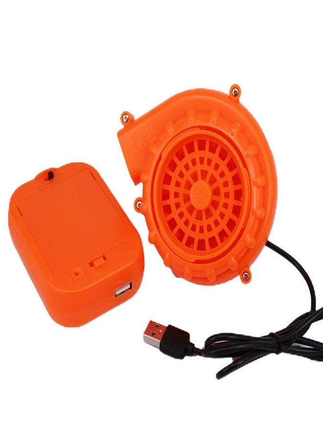 Kiddale Originals Fan Mini Fan Blower for Dinosaur Costume Doll Mascot Head or Other Inflatable Game Clothing Suits,Orange(Upgraded Version) - Image 1