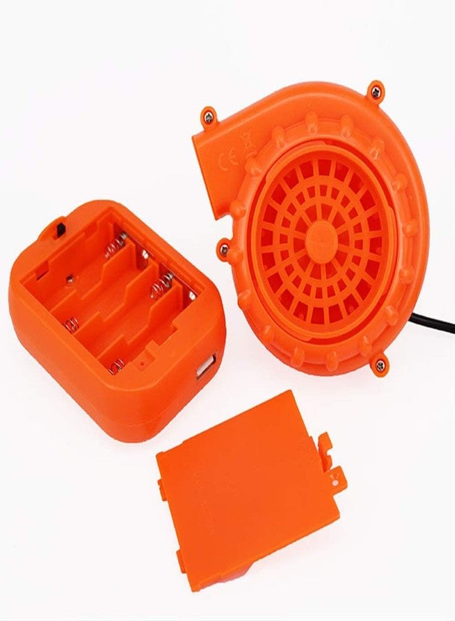 Kiddale Originals Fan Mini Fan Blower for Dinosaur Costume Doll Mascot Head or Other Inflatable Game Clothing Suits,Orange(Upgraded Version) - Image 3