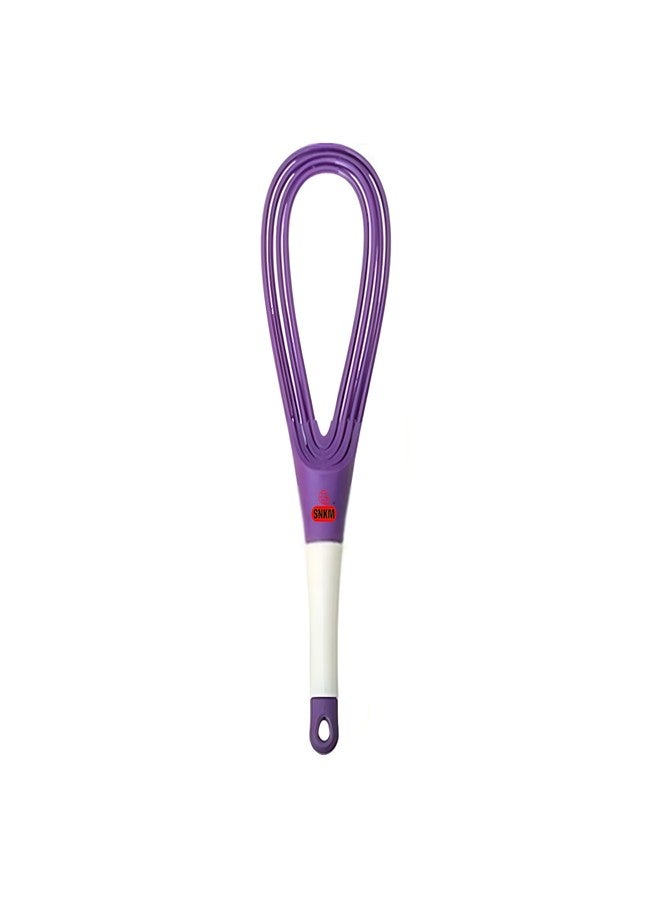 SNKM Plastic Whisk Mixer for Egg, Milk, Coffee, Juice Balloon, Coffee Hand Whisk, 2-in-1 Rotating Hand Blender Mixer (Multicolour, Pack of 1) - Image 5