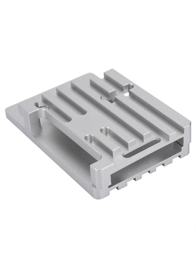 Thoraya Aluminum Alloy CNC Enclosure Case Metal Shell Compatible For Raspberry Pi 3B+ V2 (Silver)  - Image 2
