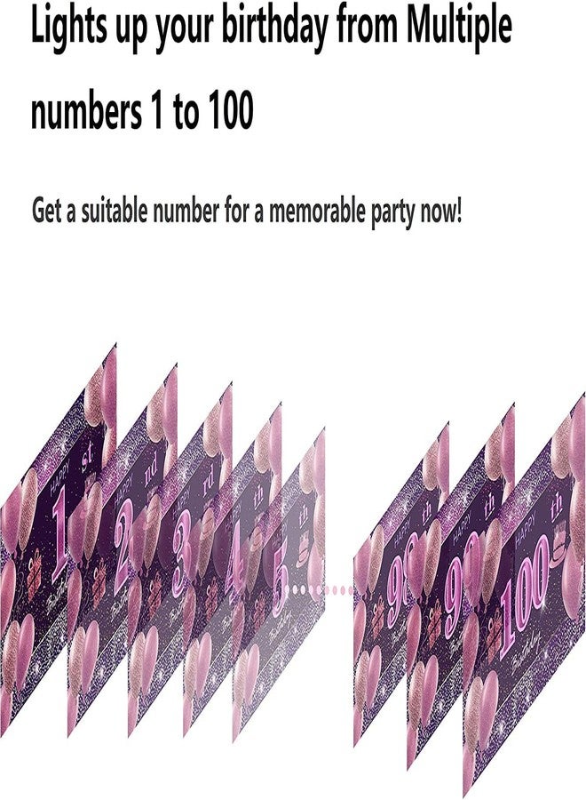 IMISI 50th Birthday Decorations for Girls Happy Birthday Banner Pink Decorations for A Party Birthday Backdrop for Women - Image 5