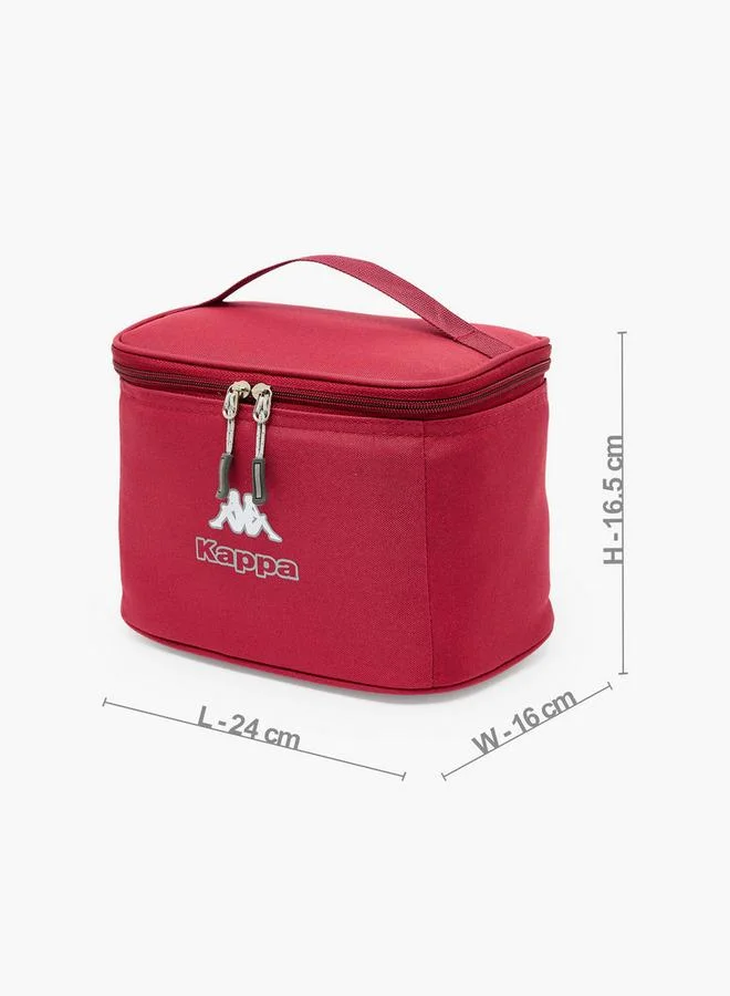 Kappa BURGUNDY Logo Print 3-Piece School Backpack Set For Kids 8-13 Years With Pencil Pouch And Lunch Bag - 13x27x27 CM  | Best Price UAE