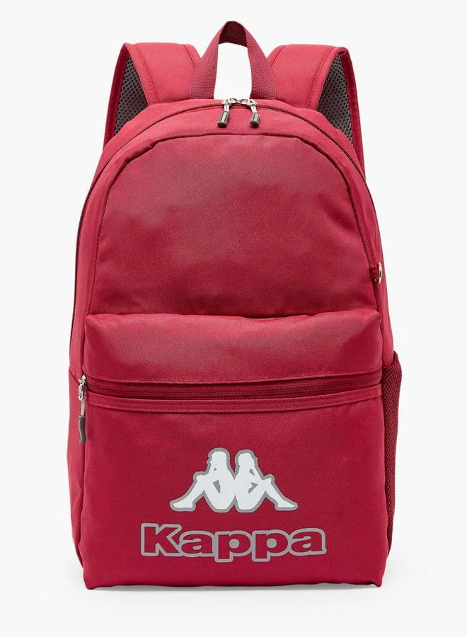 Kappa BURGUNDY Logo Print 3-Piece School Backpack Set For Kids 8-13 Years With Pencil Pouch And Lunch Bag - 13x27x27 CM  | Best Price UAE