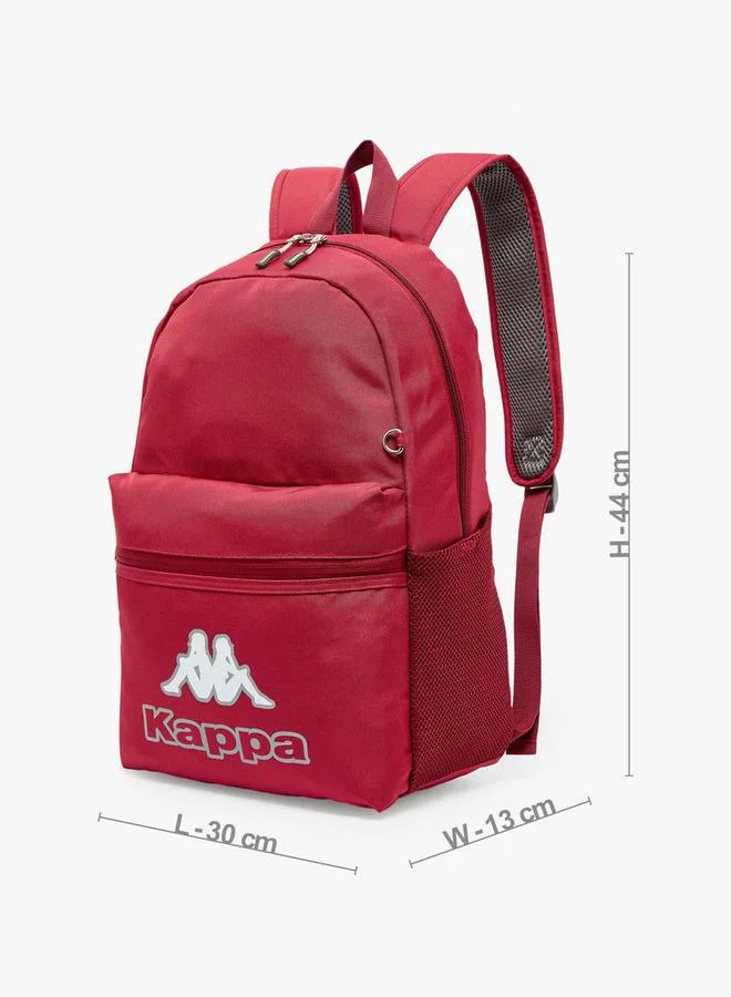 Kappa BURGUNDY Logo Print 3-Piece School Backpack Set For Kids 8-13 Years With Pencil Pouch And Lunch Bag - 13x27x27 CM  | Best Price UAE