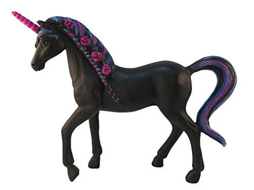 GlitZGlam Miniature Unicorn Statue - Black Beauty Figurine - for Your Enchanted Fairy Garden. 5.5 inches Tall Fairy Garden Accessory - Image 3