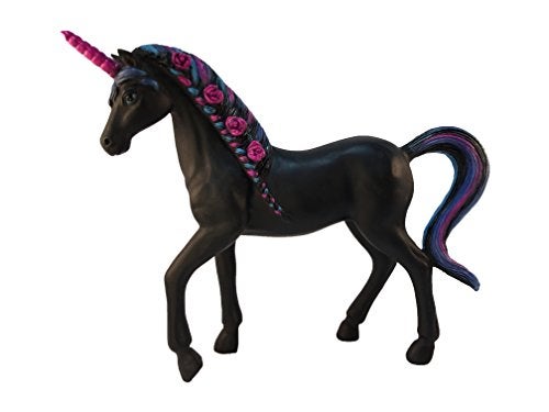 GlitZGlam Miniature Unicorn Statue - Black Beauty Figurine - for Your Enchanted Fairy Garden. 5.5 inches Tall Fairy Garden Accessory - Image 2