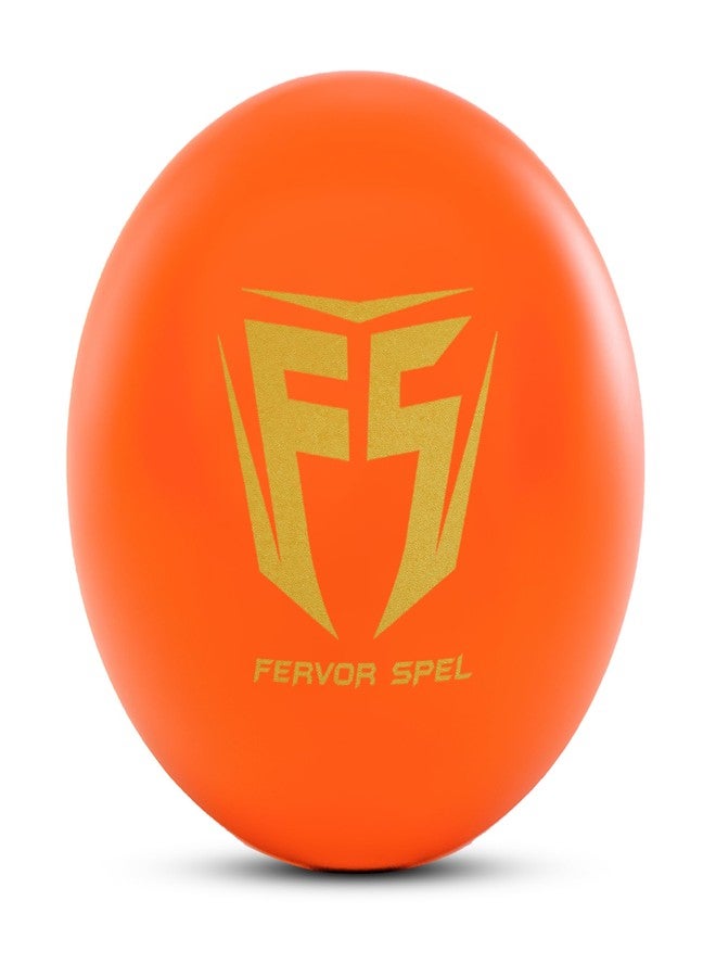 Fervor Spel FS Non Toxic Plastic Cricket Ball Red - Indoor and Outdoor Cricket Game, Heavy Plastic Ball for Cricket Drills and Bounce Practice (Pack of 6 | 60gm Per Ball, Orange) - Image 2