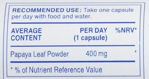 SWANSON مكمل عشبي من ورق البابايا من سوانسون كامل الطيف لتعزيز صحة الجهاز الهضمي دعم الجهاز الهضمي تركيبة طبيعية للصحة العامة 60 كبسولة 400 ملغ لكل منها - Image 5