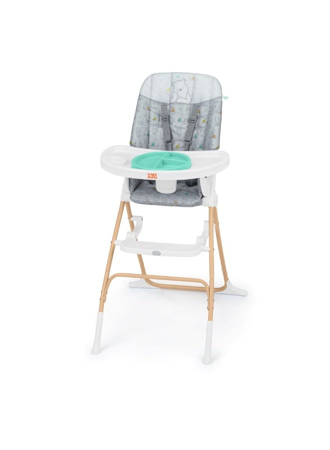 Bright Starts - Disney Baby Winnie the Pooh Compact Folding High Chair – 6 to 36 M - Image 1